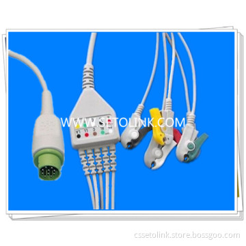 Siemens 5 Leads Clip ECG Cable